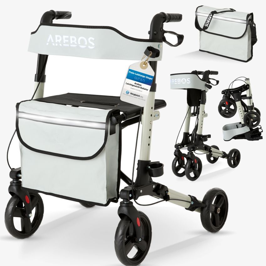 Alu Rollator - klappbar inkl. Einkaufstasche