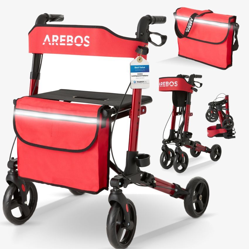 Alu Rollator - klappbar inkl. Einkaufstasche