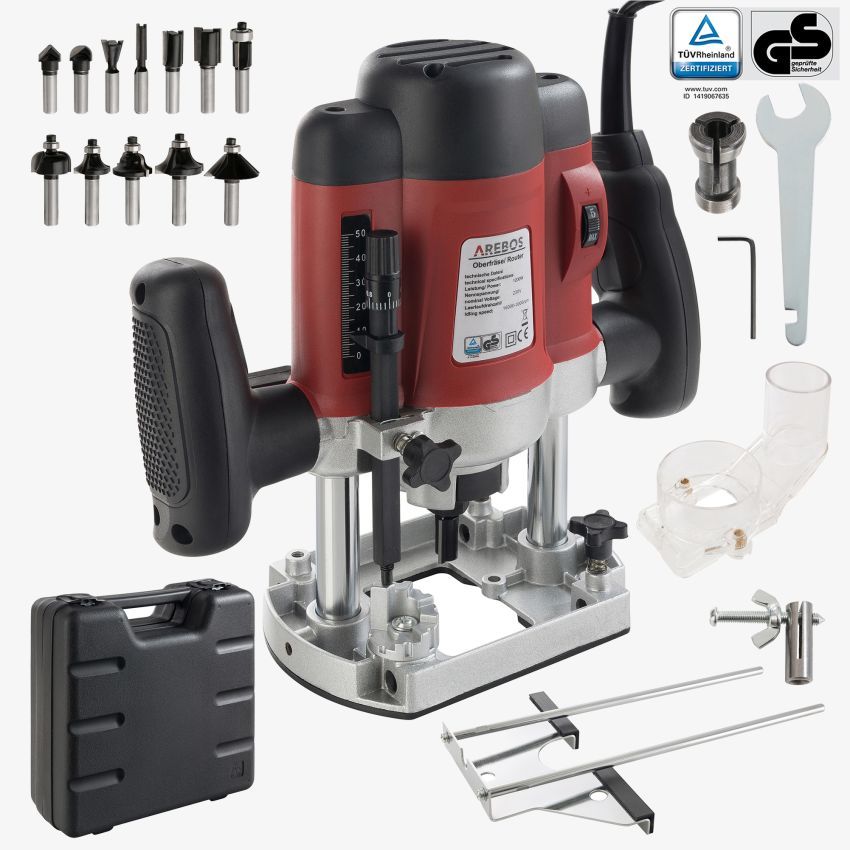 Oberfräse 1200W inkl. 12 Fräser - NEU