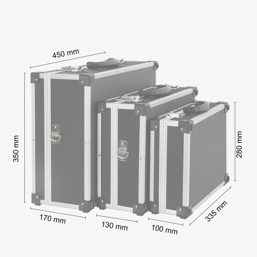 Alukoffer 3er Set klein