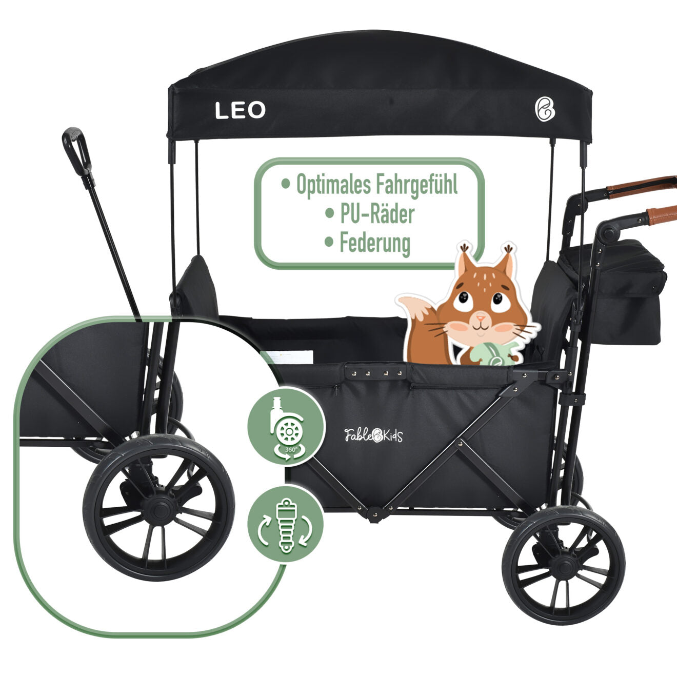 FableKids Bollerwagen LEO X2 Lite - Neu