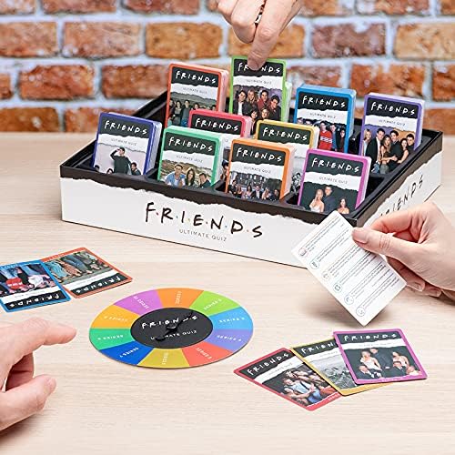 FRIENDS Paladone Ultimate Trivia Quiz - 391 doppelseitige Quizkarten - 2000+ Fragen - Offiziell lizenzierte Ware