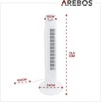 AREBOS Turmventilator | 50 Watt