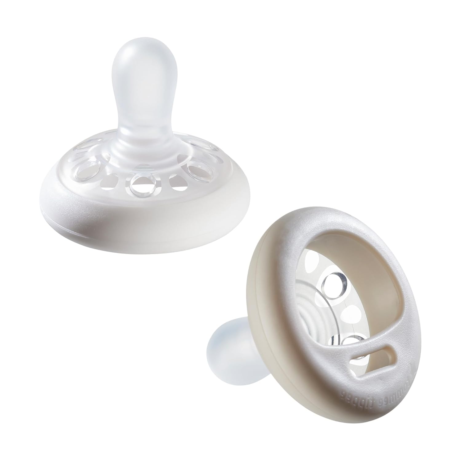 Tommee Tippee Natürlich Geformter Schnuller, Hautähnliche Textur, Symmetrische Kiefergerechte Form Inklusive Sterilisator-Box, 0-6 M, 1-er Set