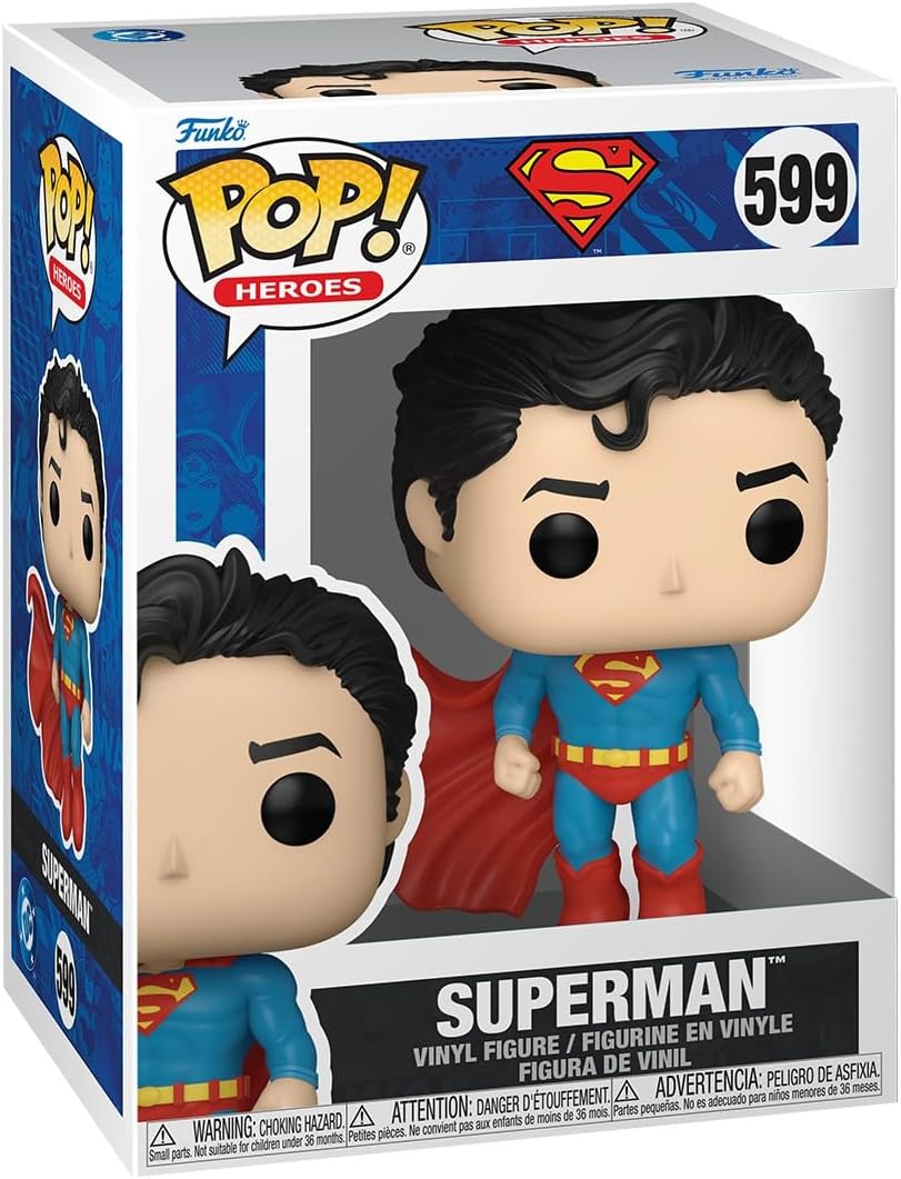 Funko POP! Heroes: DC - Superman - Sammelbare Vinylfigur - Geschenkidee - Offizielles Merchandise - Spielzeug für Kinder & Erwachsene - Modellfigur für Sammler und zur Ausstellung