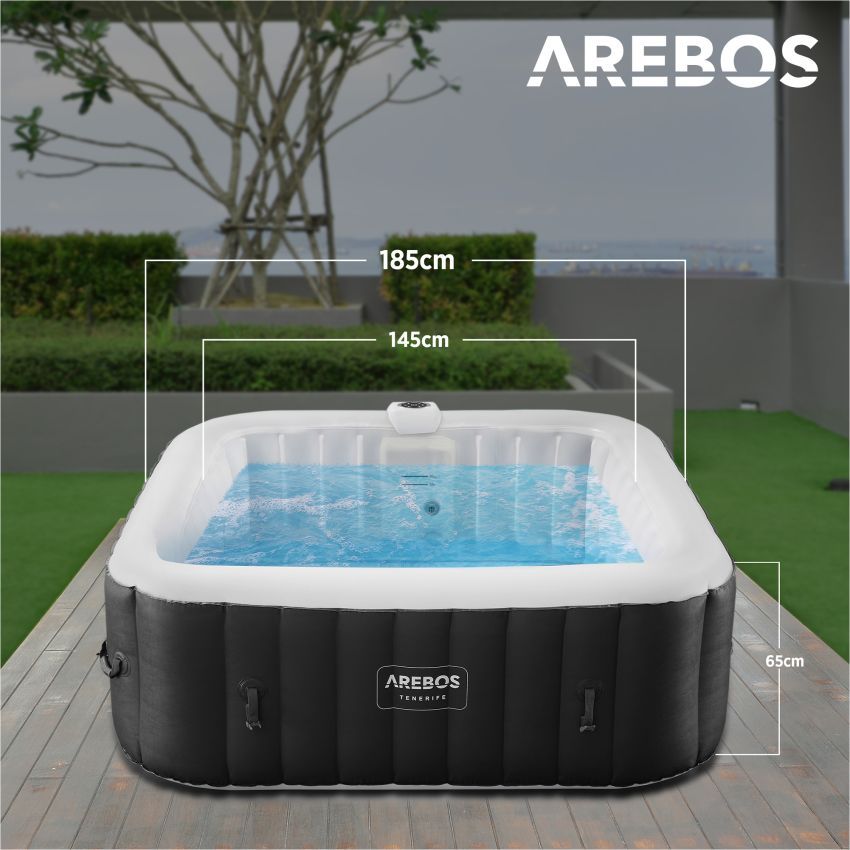Spa Pool Tenerife quadratisch mit LED 2400W