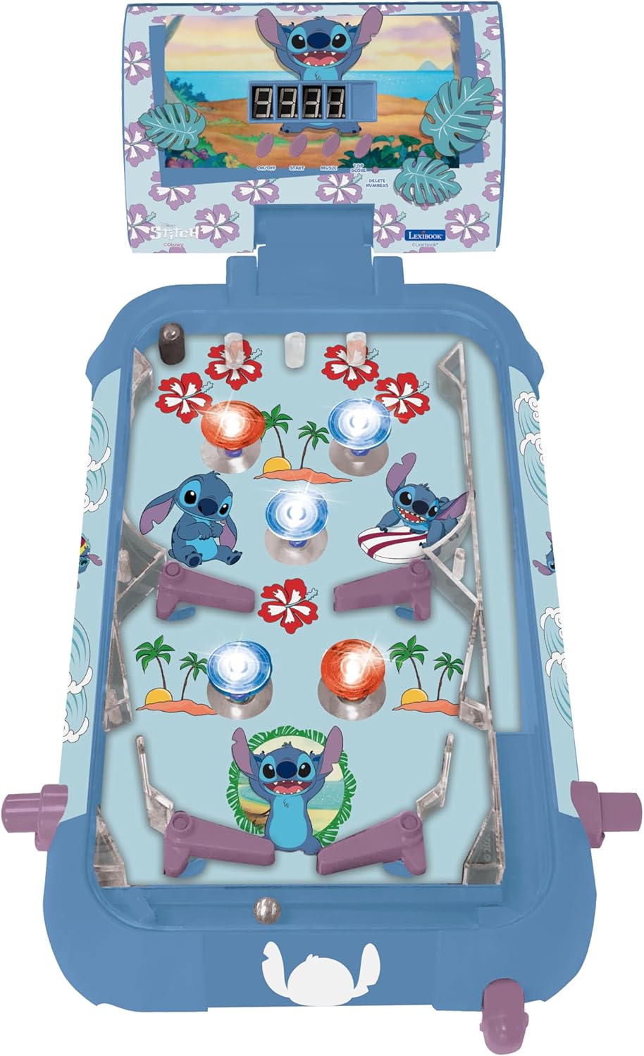 Lexibook Disney Stitch Elektronischer Tischflipper (JG610D)