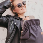 Hoppediz Tragecover aus Softshell - Universalcover für Babytrage und Tragetuch (grau)