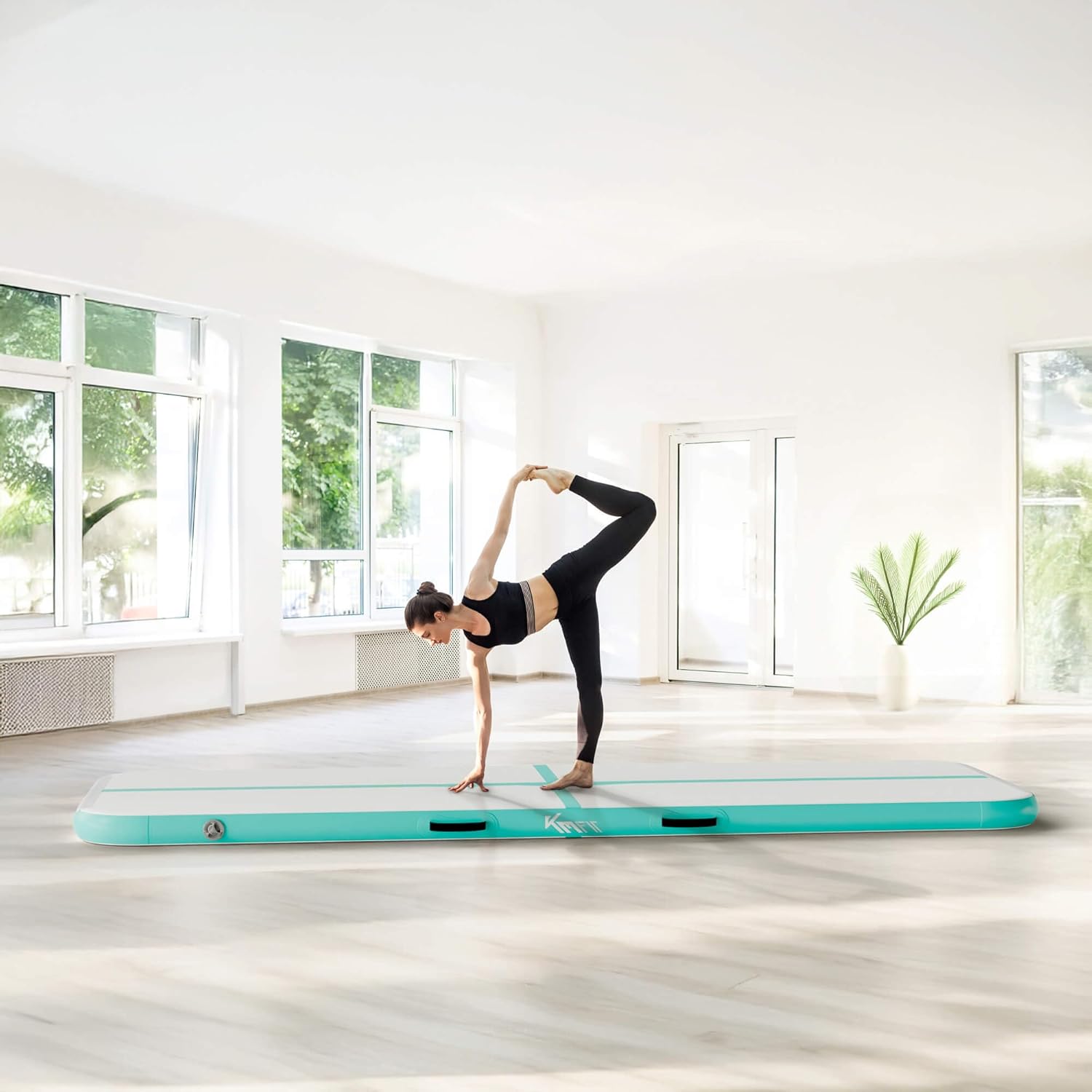 Turnmatte Aufblasbar Airtrack Fitness-Sport-Gymnastikmatte 4 Meter