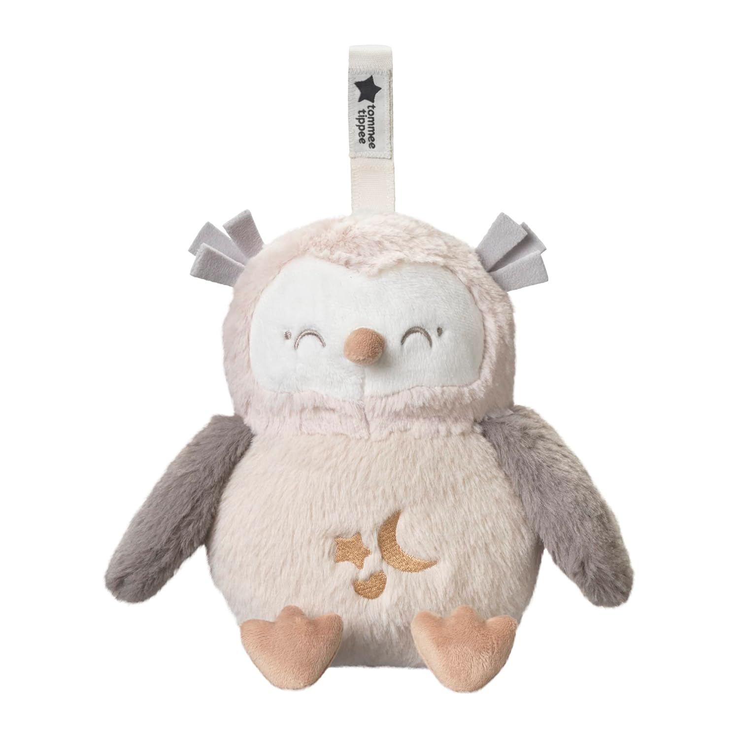 Tommee Tippee Deluxe Ton- und Licht-Einschlafhilfe für Babys und Kleinkinder mit CrySensor, OllieEule, 6 beruhigende Klänge und Nachtlicht, USB-aufladbar und maschinenwaschbar
