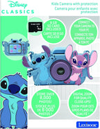 Lexibook, Disney Stitch, 4-in-1 Kamera für Kinder mit Schutz, Foto-, Video-, MP3- und Spielfunktionen, 15 Rahmen zur Personalisierung Ihrer Fotos, 8 GB Speicherkarte enthalten, DJ078D