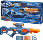 Nerf Elite 2.0 Eaglepoint RD-8 Blaster, 8-Dart Trommel, abnehmbares Fernrohr und Abnehmbarer Lauf, mit 16 Nerf Darts und Bolzen, 27 Meter Schussweite