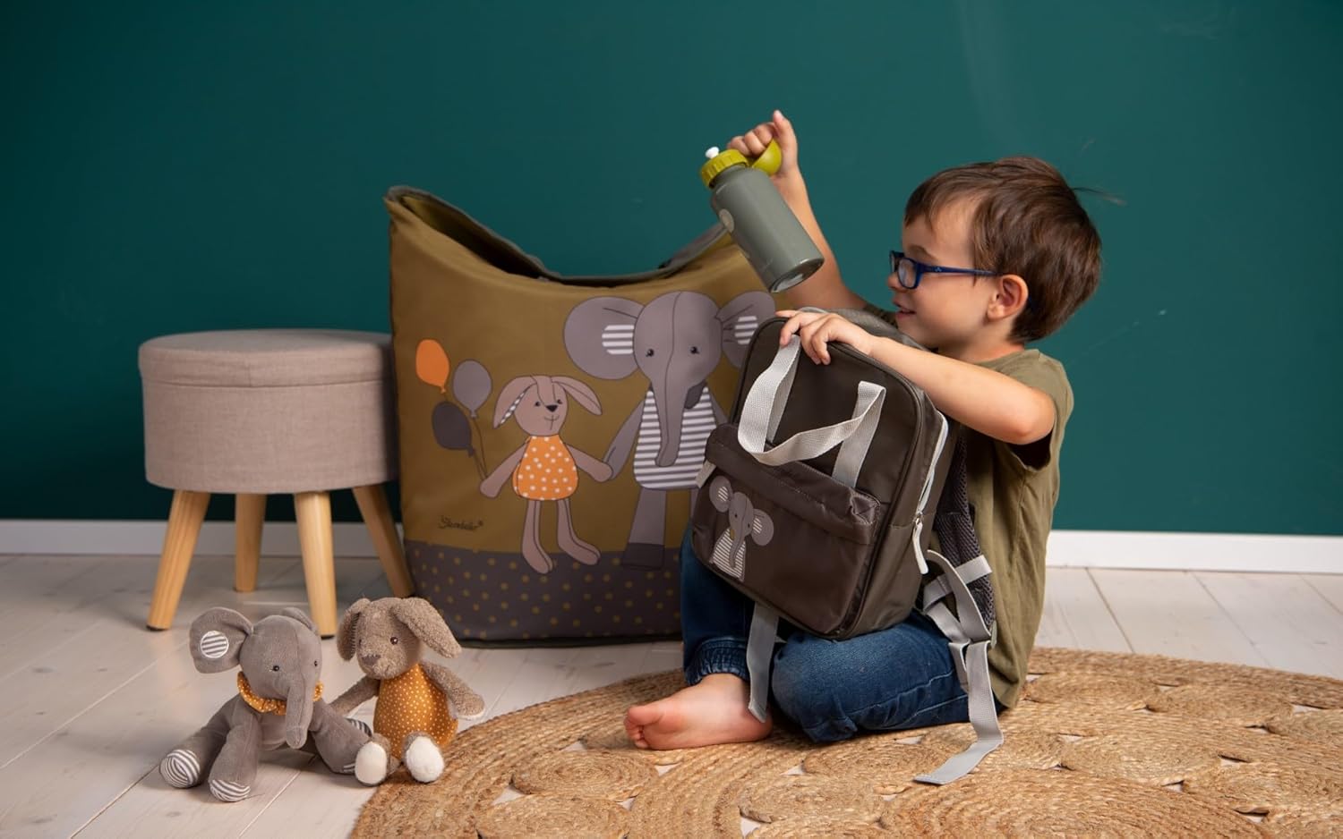 Mini-Spieltier Hase Happy - Babyspielzeug, Spielzeug, Motorikspielzeug - hellbraun