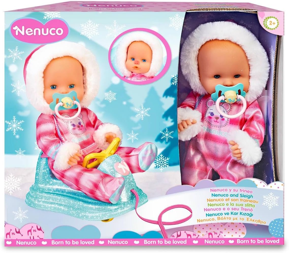 Nenuco – Schlitten Baby-Puppe (35 cm)