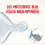 NUK First Choice+ Anti-Colic-Trinksauger Silikon | kiefergerechte NUK Form | Größe 1 (0-6 Monate) M für Milch | 2 Stück