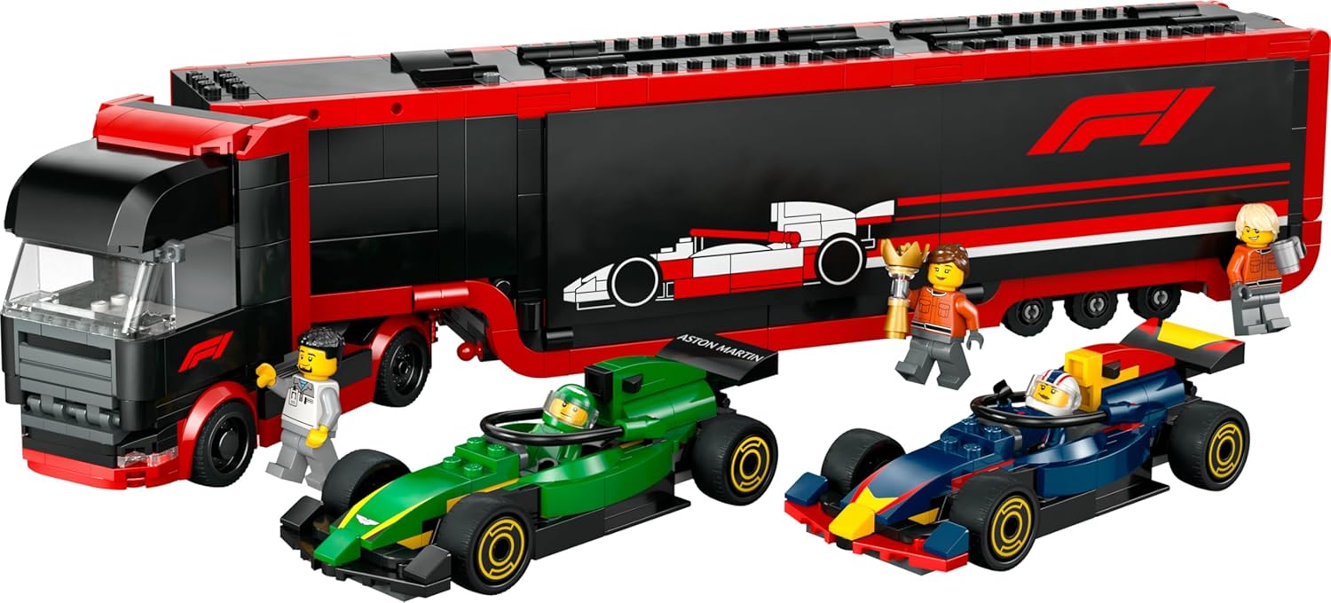 LEGO® City 60445 F1® Transporter mit RB20 & AMR24 F1® Rennautos