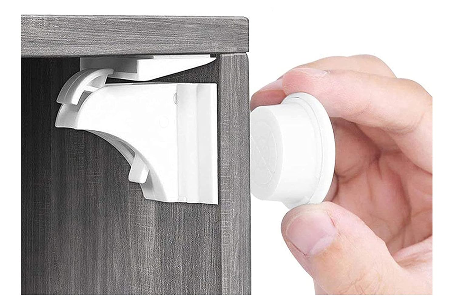 Babysicherheit Magnetisches Schrankschloss 20 Schlösser mit 3 Schlüssel, unsichtbare Kindersicherung für Schrank und Schubladen, ohne Bohren und Schrauben - Norjews
