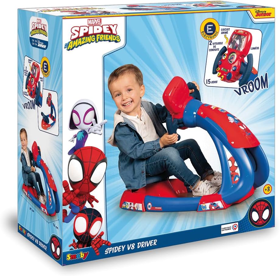 Smoby Spidey V8 Driver – Fahrsimulator für Kinder