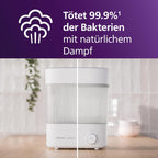 Philips AVENT Babyfläschchen-Sterilisator und -Trockner Premium, entfernt 99,9% der Bakterien, chemikalienfrei, Kapazität für 6 Fläschchen/Sauger/Zubehörteile, Modell SCF293/00