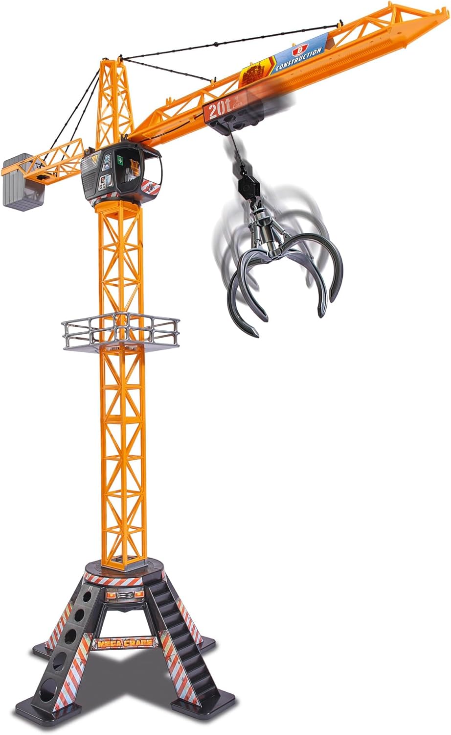 Dickie Toys Giant Crane (203462412) – Kabelgesteuerter Spielzeugkran, 120 cm