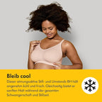 Medela Keep Cool Ultra Nahtloser Schwangerschafts- und Still-BH ohne Bügel – Mit 6 eingewebten atmungsaktiven Zonen – Soft-Touch-Gewebe