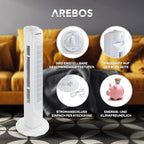 AREBOS Turmventilator | 50 Watt