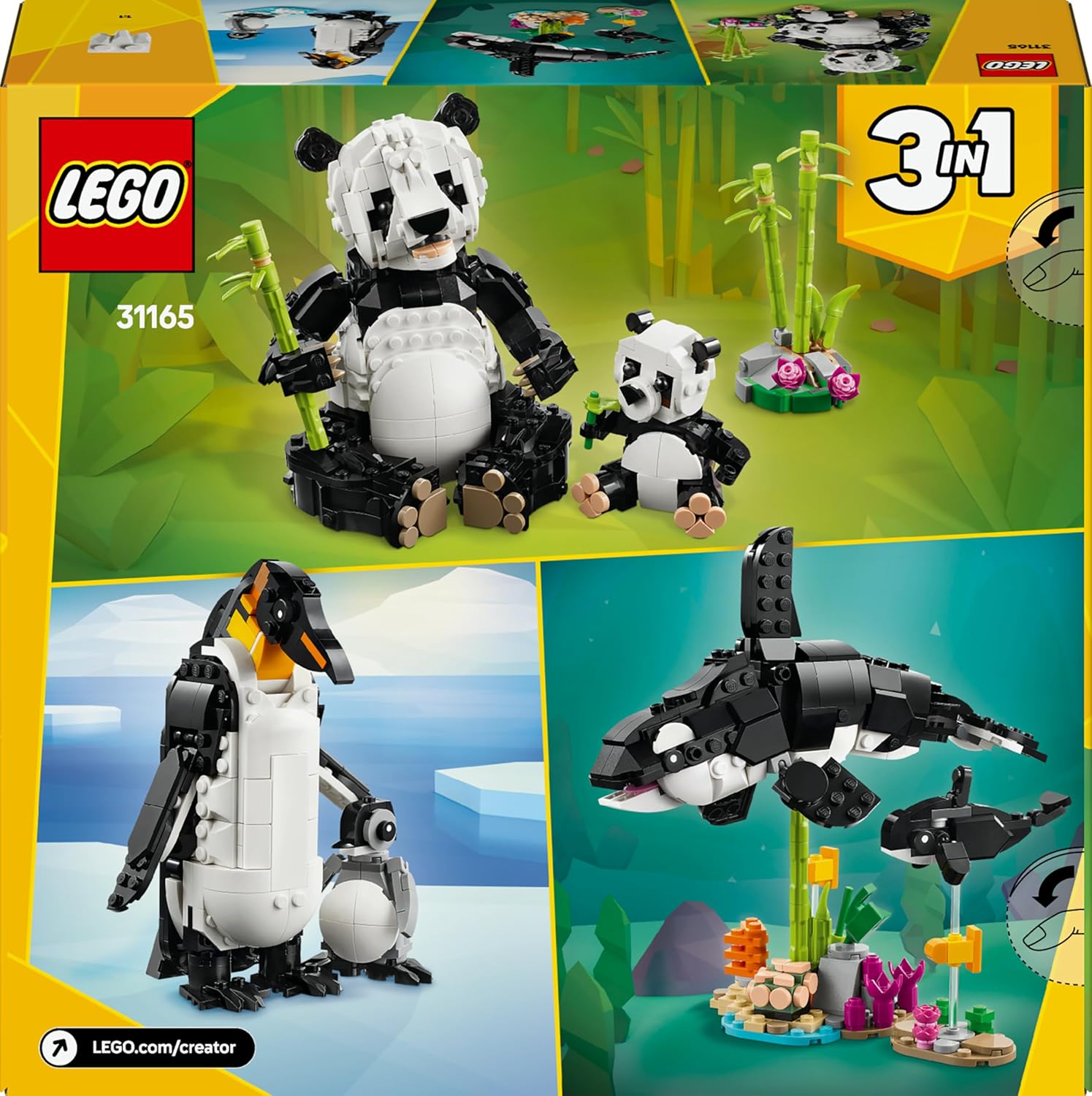 LEGO® Creator 3in1 Wilde Tiere: Pandafamilie (31165)