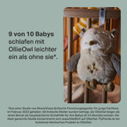 Tommee Tippee Deluxe Ton- und Licht-Einschlafhilfe für Babys und Kleinkinder mit CrySensor, OllieEule, 6 beruhigende Klänge und Nachtlicht, USB-aufladbar und maschinenwaschbar