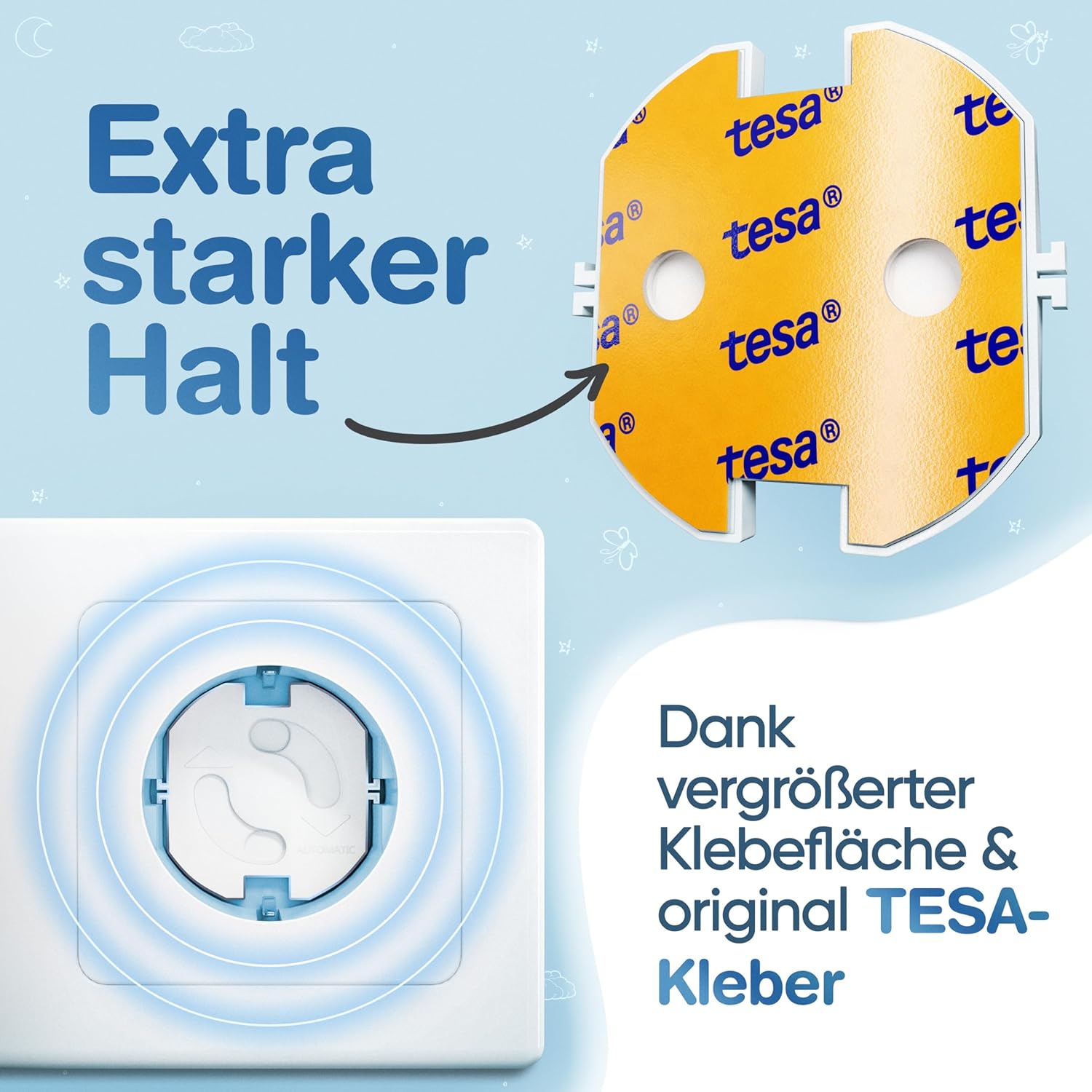 MUTKIND® 25x Steckdosen Kindersicherung - (Mit Kleber von TESA) Steckdosenschutz Kindersicherung mit Drehmechanik - Kindersicherung Steckdose - Steckdosensicherung Baby