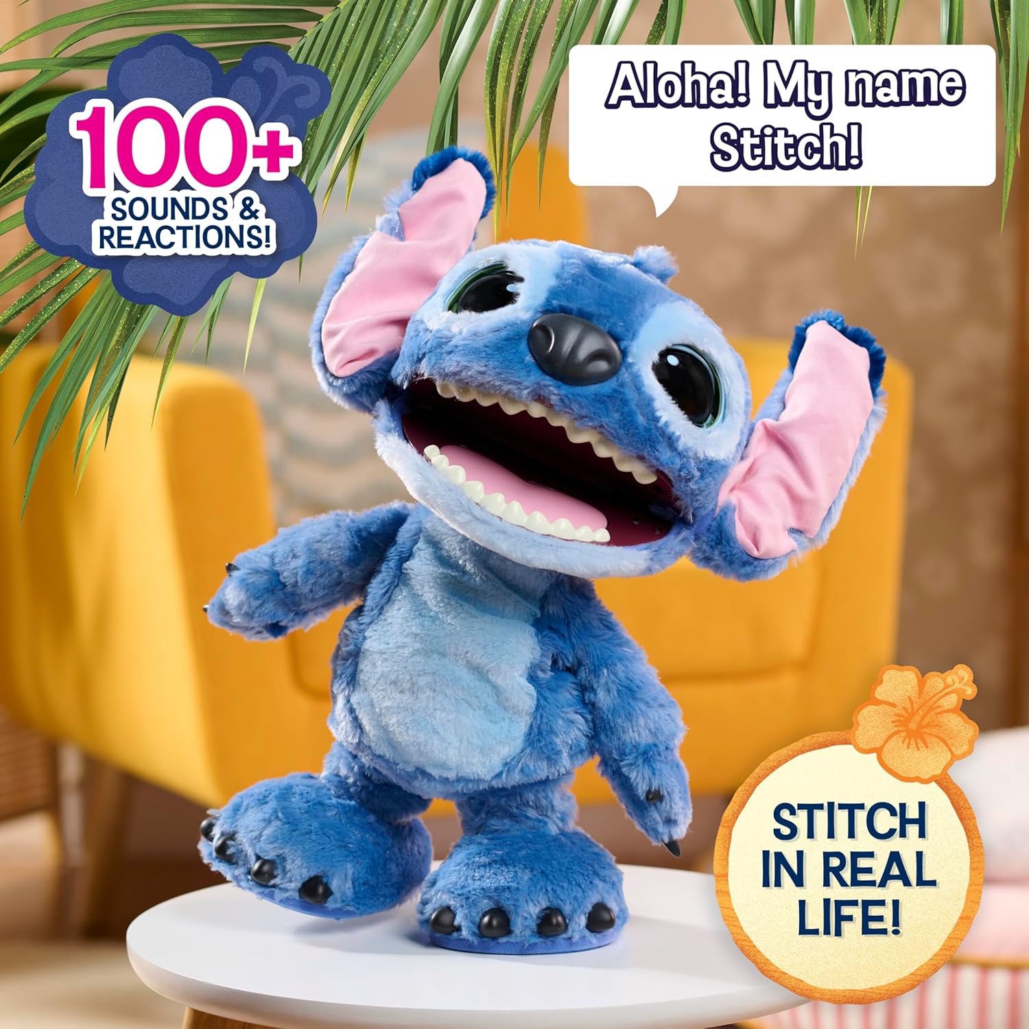 Just Play Disney Ultimate Stitch – Interaktives Funktionsplüschtier (43 cm)