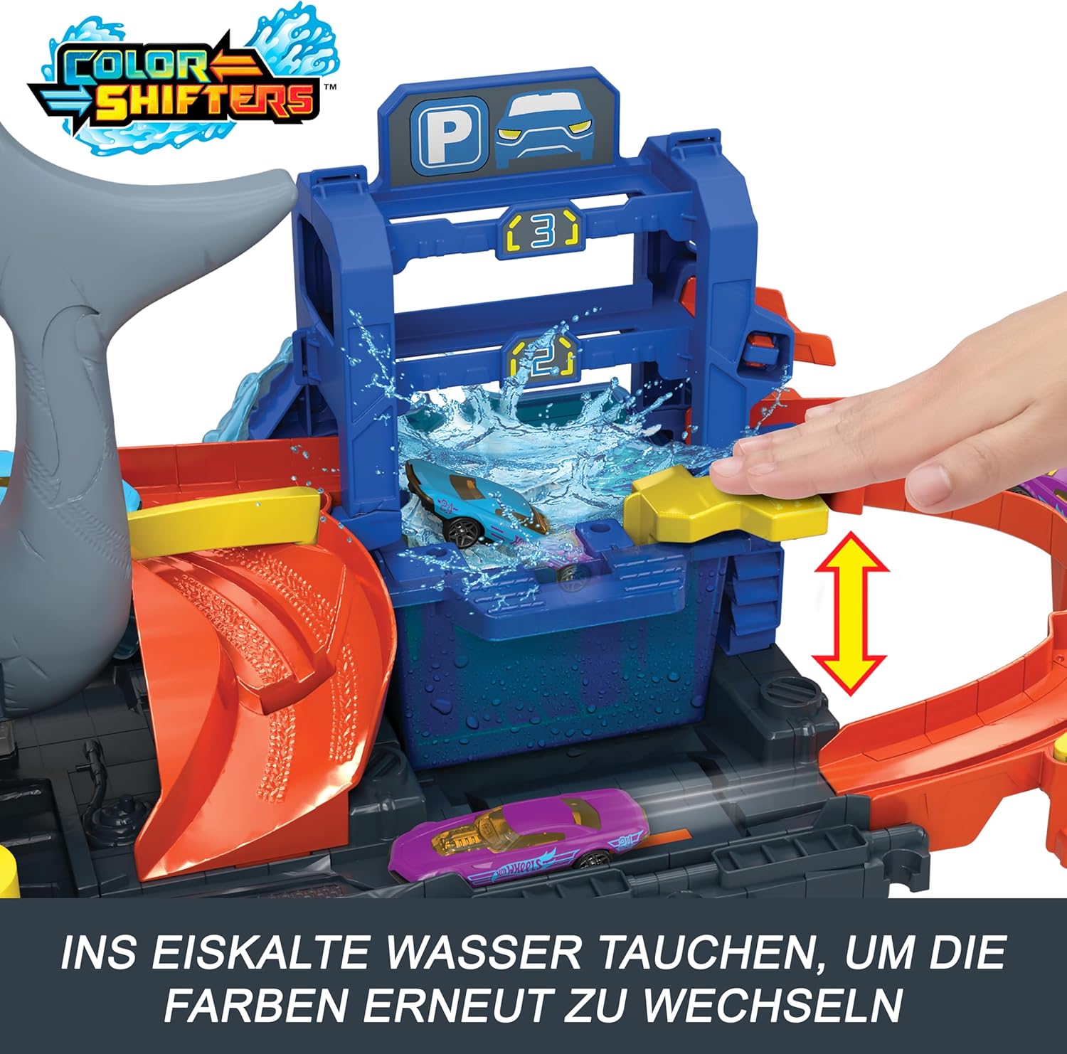 Hot Wheels™ Let's Race Netflix – Ultimative Hai-Autowaschanlage (HTN82)