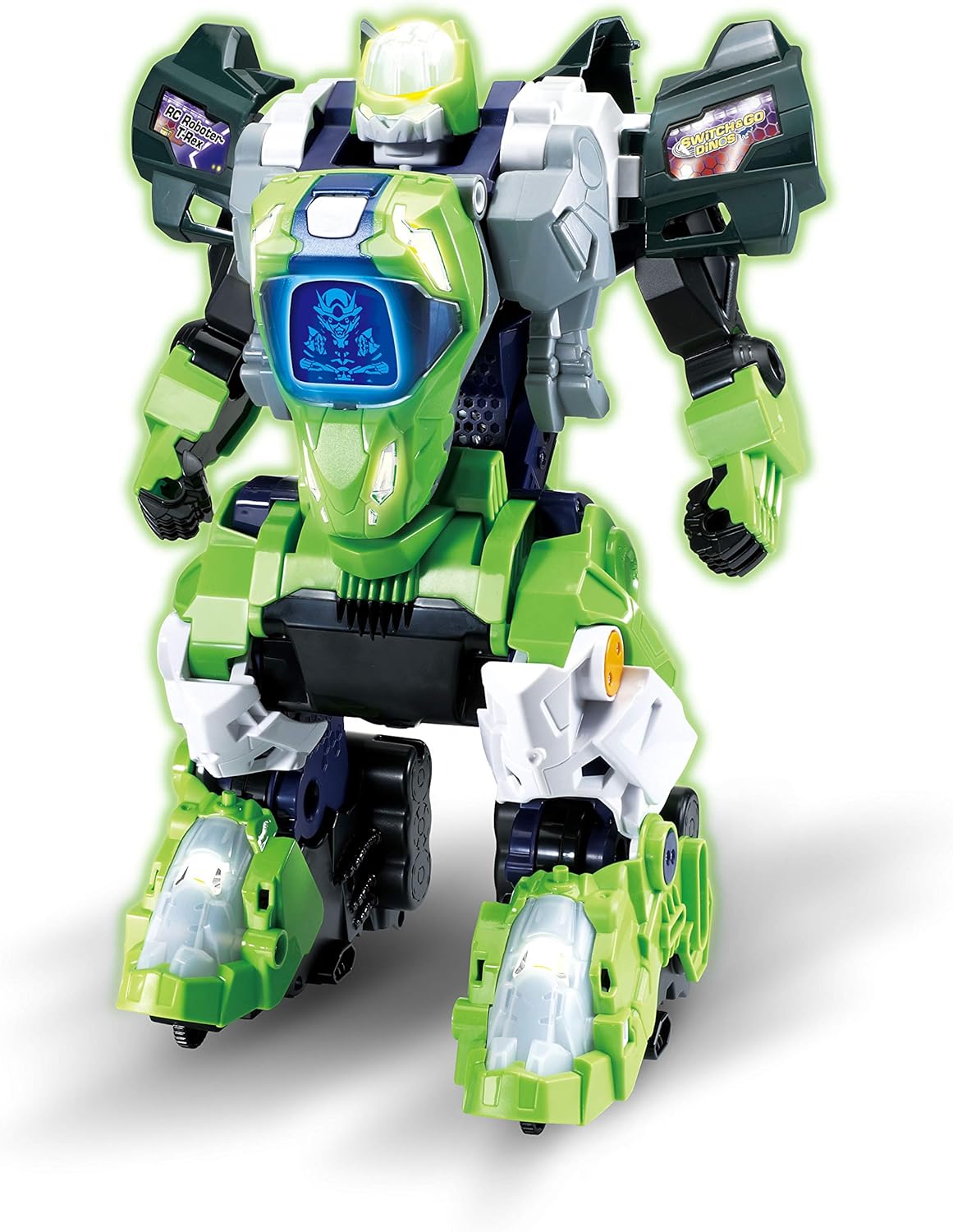 VTech Switch and Go Dinos RC Roboter-T-Rex – Dino-Roboter-Transformer mit Fernbedienung – 2in1 Spielzeug mit Dinostimme, Geräusch- und Lichteffekten – Für Kinder von 3-8 Jahren