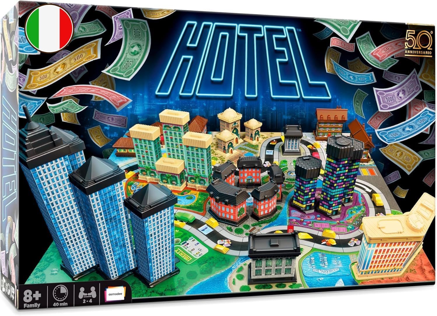 Asmodee Hotel – Brettspiel (Italienische Ausgabe)