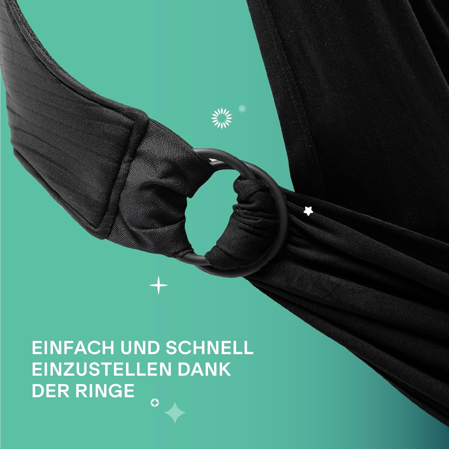 Koala Babycare Babytragetuch - Einfach anzuziehen - Elastisches Tragetuch bis zu 15 kg - Verstellbar und Unisex