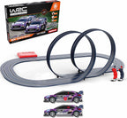 Ninco - WRC Hybrid Boost - Slot-Schaltung auf Maßstab 1/50 und 320 cm Strecke inkl. Zwei Ford Puma Hybrid-Fahrzeuge der WRC Weltmeisterschaft 2022, ab 3 Jahren (91019)