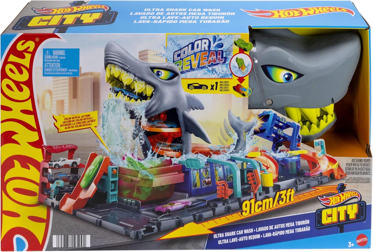 Hot Wheels™ Let's Race Netflix – Ultimative Hai-Autowaschanlage (HTN82)