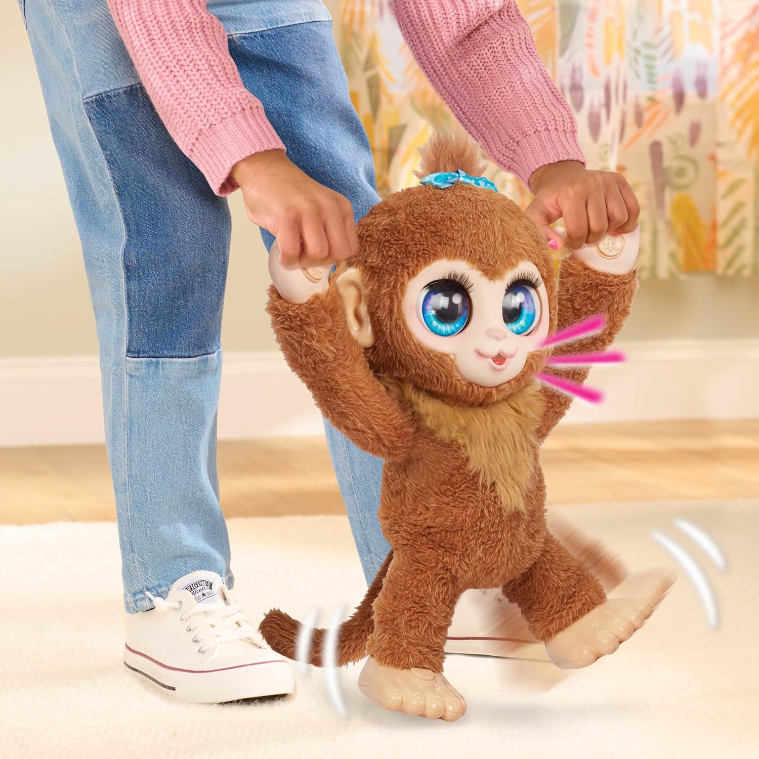furReal Peanut, das verspielte Äffchen – Interaktives Plüschtier (38 cm)