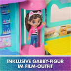 DREAMWORKS GABBY'S DOLLHOUSE: DER FILM - Puppenhaus zum Kinofilm, über 60 cm groß, mit Gabby-Figur & Dollhouse Zubehör, für Kinder ab 3 Jahren, 1:12