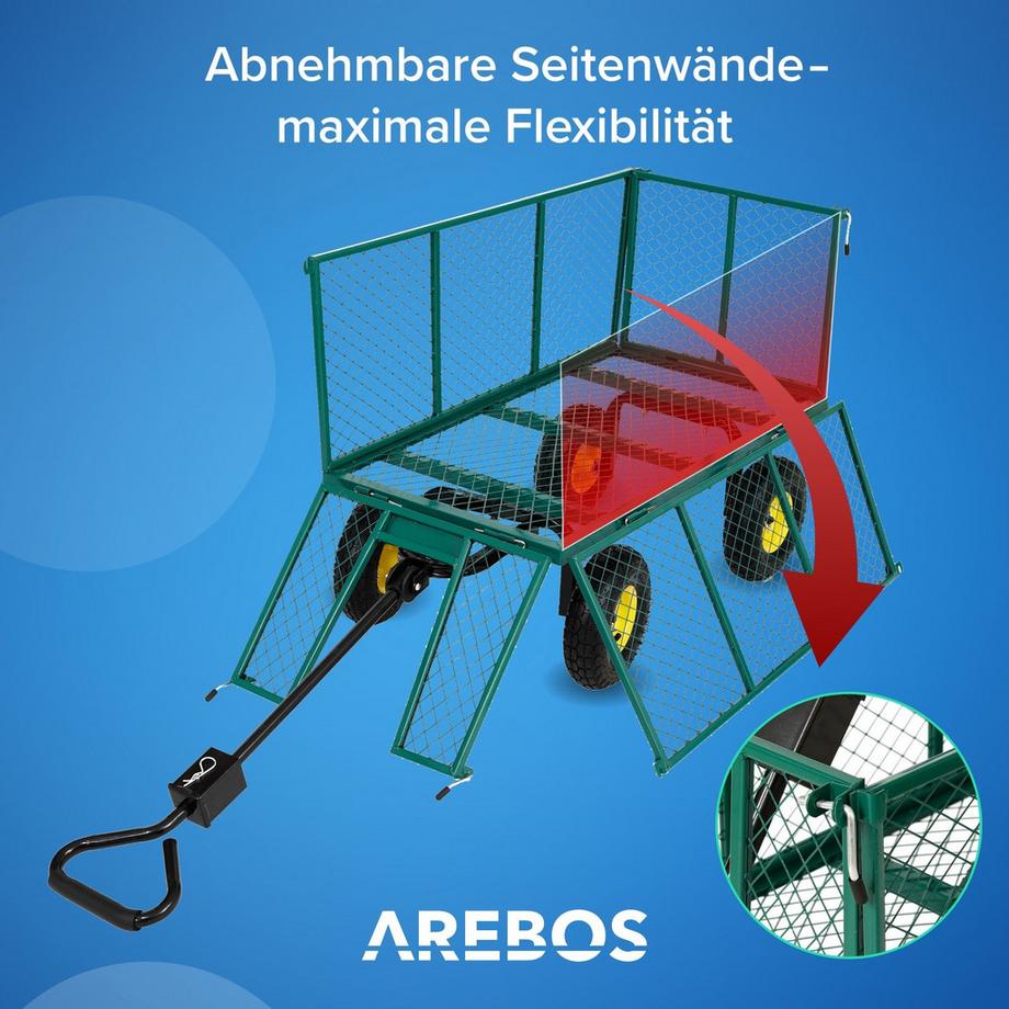 Bollerwagen 550kg grün