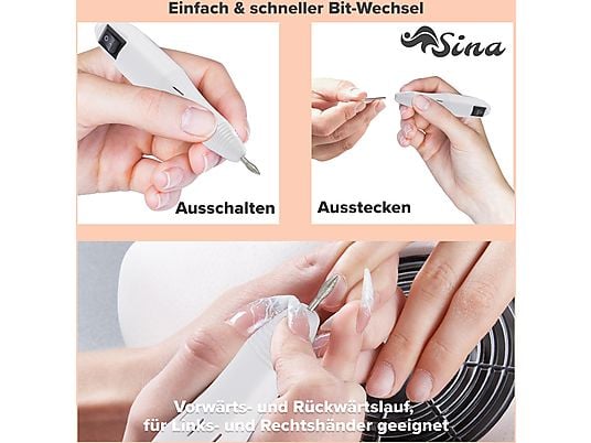 Nagelfräser DR 299 eco Line - Weiß
